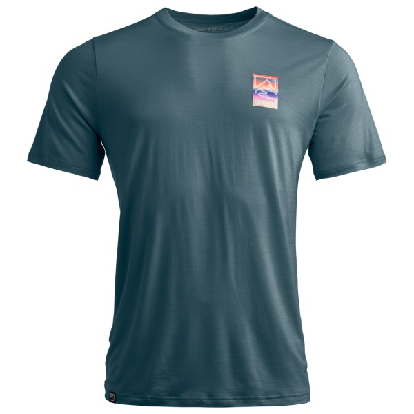 Ortovox - 140 Cool Mountain Gradient T-Shirt - Merinoshirt Gr XL grau