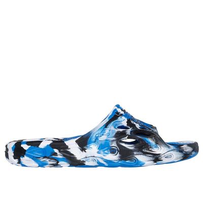 Skechers Boy's Foamies: Thermo-Slide Sandals | Size 3.0 | Black/Blue | Synthetic | Machine Washable