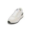 Sneaker MARC O'POLO "aus Leder-Polyester-Mix", Herren, Gr. 41, weiß (sanftes weiß), Obermaterial: 68% Leder (Rind), 32% Polyester, unifarben, Schuhe