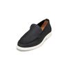 Loafer MARC O'POLO "aus weichem Nubukleder", Herren, Gr. 44, blau (navy), Obermaterial: 100% Leder, unifarben, Schuhe