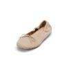 Ballerina MARC O'POLO "aus softem Ziegenleder", Damen, Gr. 36, beige (sand), Obermaterial: 100% Leder (Ziege), unifarben, Schuhe