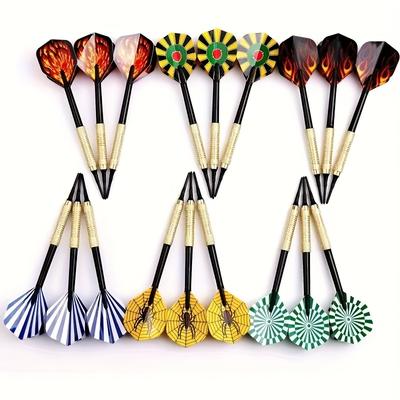TEMU 18pcs Of Professional Darts Combined With Steel Tips - Metal Darts For Improved Accuracy, Suitable For Training And Competitive Competitions