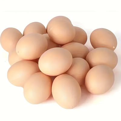 TEMU 20pcs Small Fake Eggs, Suitable For Chicken Coops, Farm Animal Supplies, Cage Accessories, Chicken Nests, Egg Decorations, Small Animal Supplies