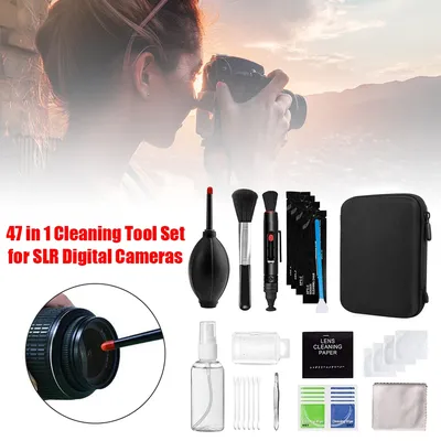 47 stücke Staub reiniger Kamera Reinigung Objektiv Stift Pinsel Kit Kamera Reiniger Kits DSLR Objektiv Digital Sensor Reinigung mit Pinsel