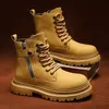 Stiefeletten mit runder Spitze, lässig, Wanderschuhe, Motorrad, Herren, Biker, hohe Schuhe,