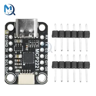 MCP2221A USB zu Gpio Adc/I2C Adaptermodul Typ-C Image
