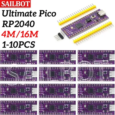 Ultimate Pico RP2040 128 Mbit 16 MB, kompatibel mit Raspberry PI Dual-Core-Prozessoren Image