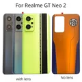 Coperchio posteriore in vetro da 6.62 "per Realme GT Neo2 Neo 2 RMX33 coperchio batteria pannello in vetro custodia per porta posteriore con lente