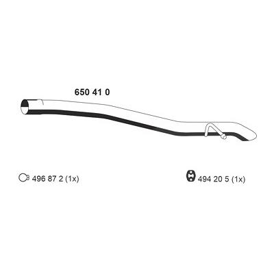Ernst Abgasrohr [Hersteller-Nr. 650410] für Volvo Image