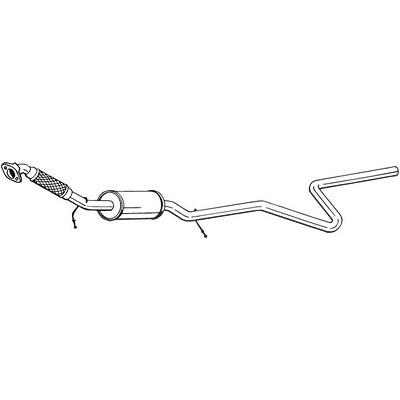 Bosal Mittelschalldämpfer [Hersteller-Nr. 288-027] für Ford, Mazda Image