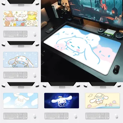 Cinnamorolls Mousepad HD Printing Computer Gamers Locking Edge Non-slip Mouse Pad XXL90x40cm