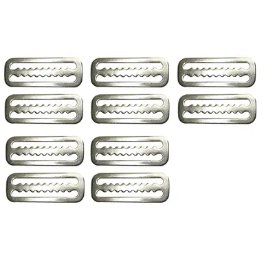 10Pcs Scuba Diving Weight Belt Slide Keeper Ring Webbing Harness Belt Retainer Stopper Freediving