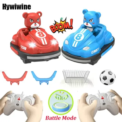 2.4G Bumper Battle RC Car with LED Music Ejecting Plush Toys Parent-Child Competitive Racing Game
