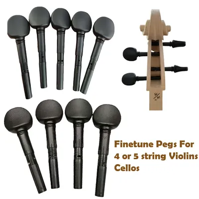 High Quality Finetune Pegs For 4 or 5 String Violins Cellos Fiddle Violin Fine tune Peg Cello String