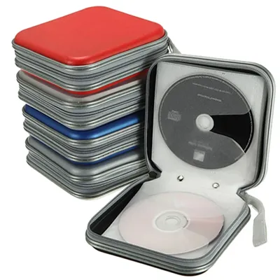 For Home Office Car CD Box Accessories 40 Capacity Compression CD PackagePortable CD DVD Case EVA