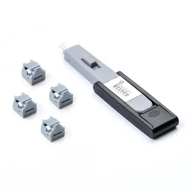[SmartKeeper ESSENTIAL] 4 x RJ11 Port Schlösser mit 1 x Micro Typ Schlüssel / Grau Image
