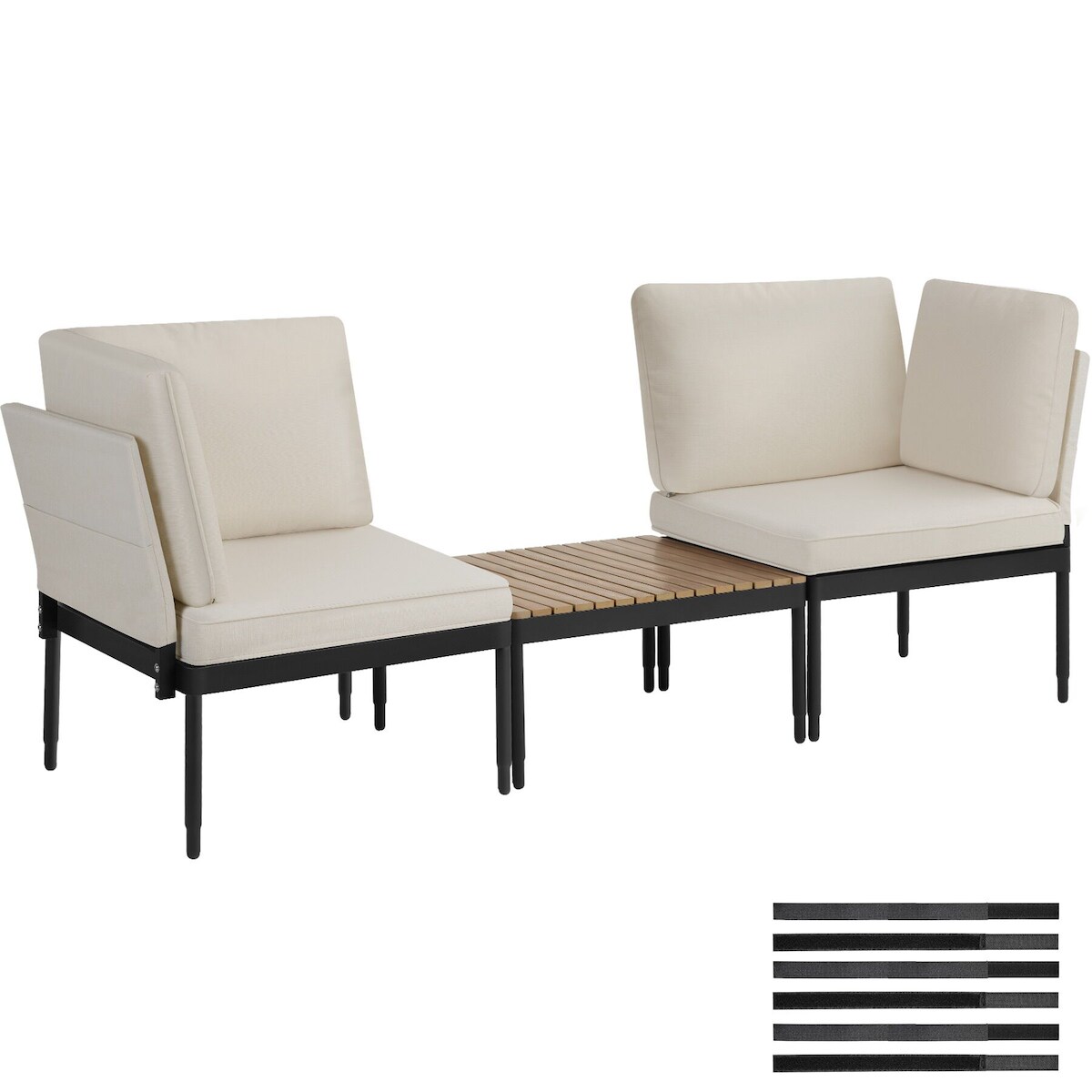 TECTAKE Gartenlounge-Set Magaluf, 5in1 Funktion, Aluminiumgestell Image