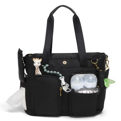 Wickeltasche HUGGIES BABYWEAR, Baby, schwarz, Kunstfaser, unifarben, Taschen, inklusive Wickelunterlage