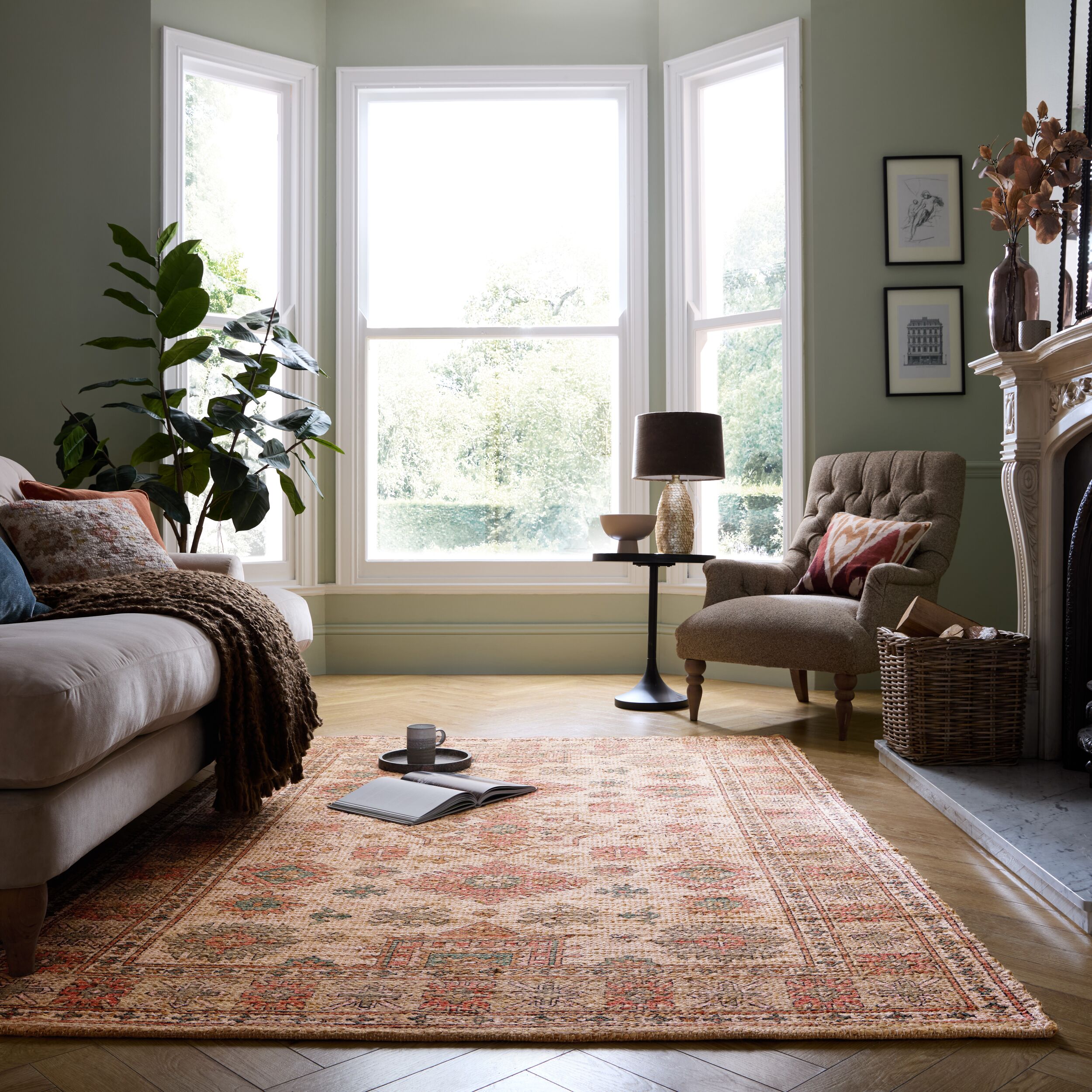 Teppich FLAIR RUGS, pink, B:160cm H:7mm L:230cm, Baumwolle, Jute, Kunstfaser, Teppiche, Chenille-Jutemischung Image
