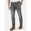 5-Pocket-Jeans HERO BY JOHN MEDOOX "Baxter Denim Relaxed Fit", Herren, Gr. 31, Länge 32, grau (grau wash), Denim/Jeans, 99% Baumwolle, 1% Elasthan, casual, straight fit lang, Jeans, Relaxed Fit Casual Clean Wash Denim Jeans für Herren