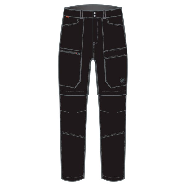 Mammut - Zinal Hybrid Zip Off Pants - Zip-Off-Hose Gr 54 - Long schwarz