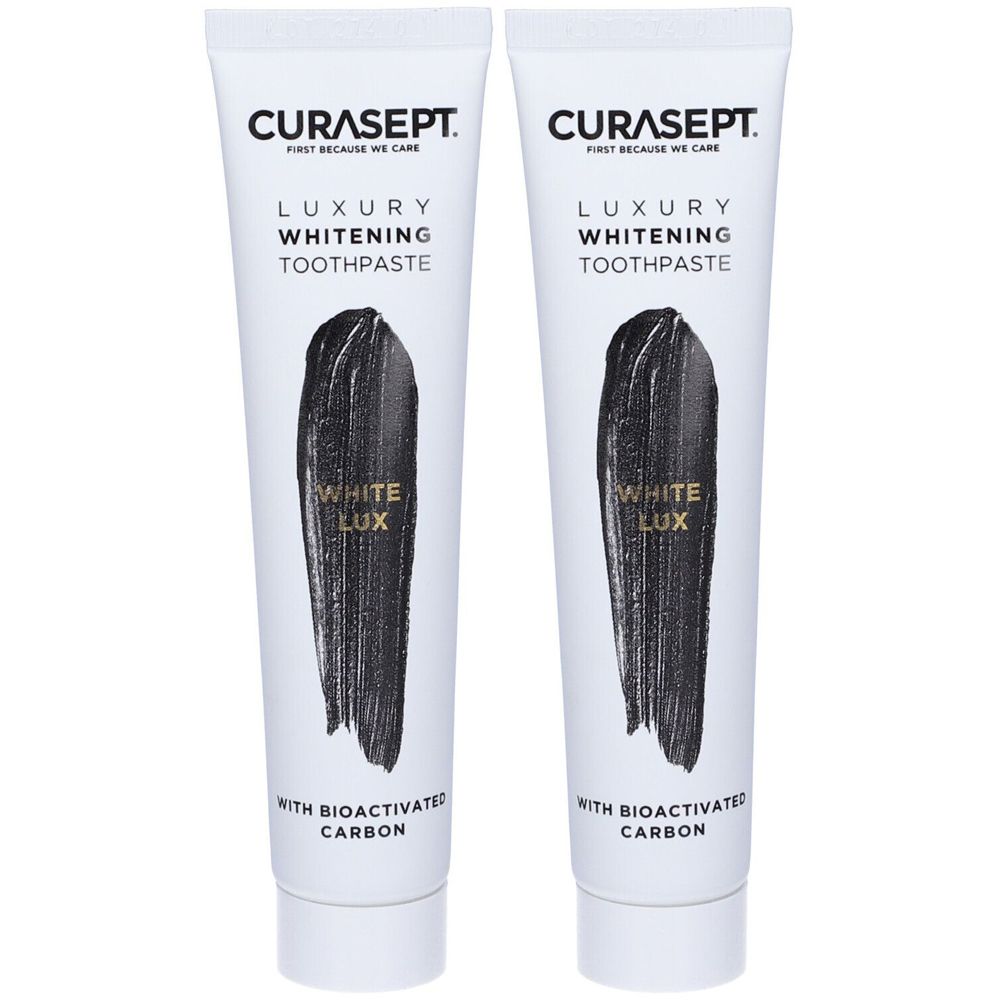 Curasept White Luxury Whitening Dentifricio Set da 2 2x75 ml