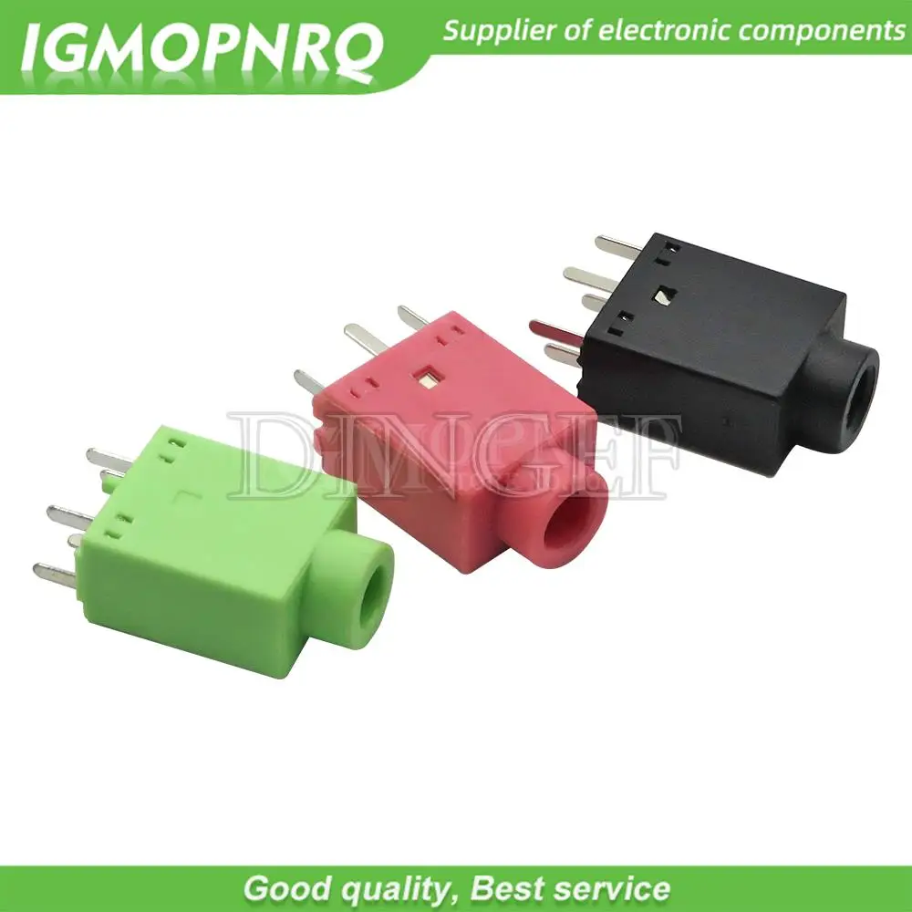 10PCS PJ-358 3,5 MM kopfhörer jack buchse Stecker 180 grad vertikale 5PIN PJ358 Image