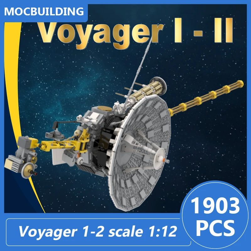 Voyager 1–2 Maßstab 1:12 Modell Moc Bausteine Diy Montieren Ziegel Raum Pädagogische Kreative Sammlung Spielzeug Geschenke 1903PCS Image