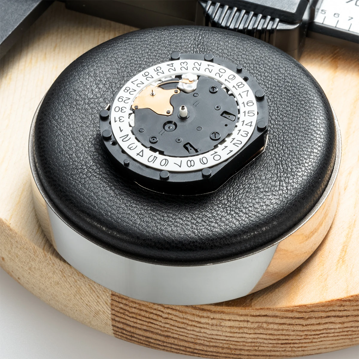 Uhr Schmuck Uhrwerk Gehäuse Kissen Pad Leder Schutz Halter Professionelle Uhr Reparatur Werkzeug Zubehör für Uhrmacher Image