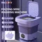 8L Portable Small Foldable Washing Machine with Spin Dryer For Socks Underwear Panties Washer Household Mini Washing Machine