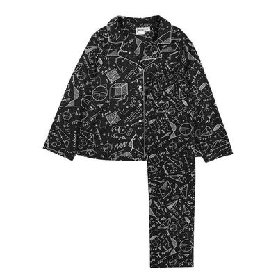 Clothing Ernie Mathematics Print Pyjamas - Black - Joanie Nightwear