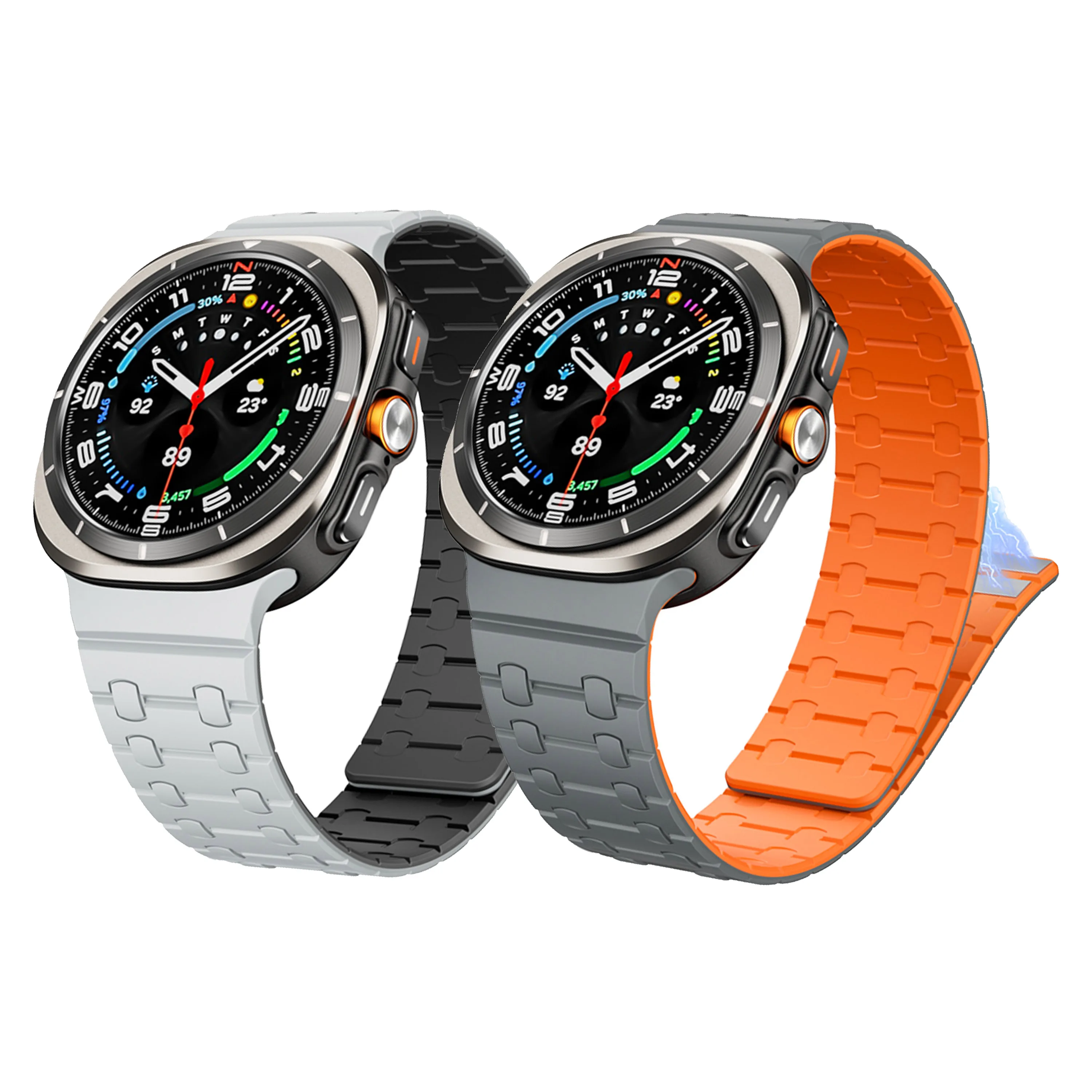 Marine Band für Samsung Galaxy Watch Ultra 47 mm magnetisches Silikonarmband für Samsung Galaxy Ultra Armbandzubehör Image