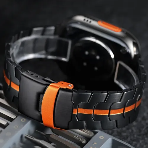 Bracelet de montre en acier inoxydable pour Apple Watch série 10, 46mm, en métal, iWatch Ultra 2 1 49mm 45mm 44mm 42mm 6 SE 9