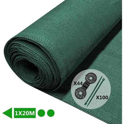 Zaunblende 1×20m, Sichtschutz Zaun 150 g/m² hdpe Schattiernetz, Grün - Vounot Image