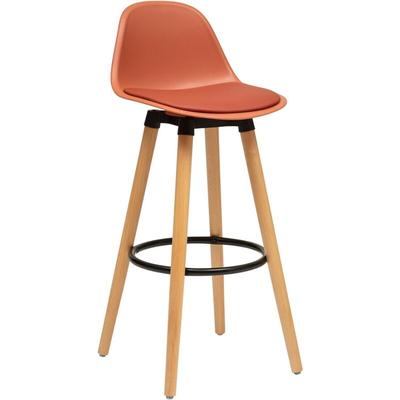 Atmosphera Créateur D'intérieur - Barstuhl Maxon Buche & Metall - terracotta-pink Image