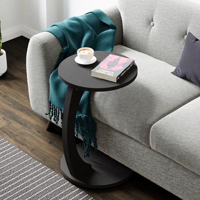 [en.casa] - Beistelltisch Holeby 56 x ø 38 cm Schwarz, matt Image