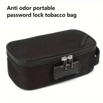 Smell Proof Bag Large-capacity With Lock Activated Carbon Deodorant Bag Portable Pipe Bag