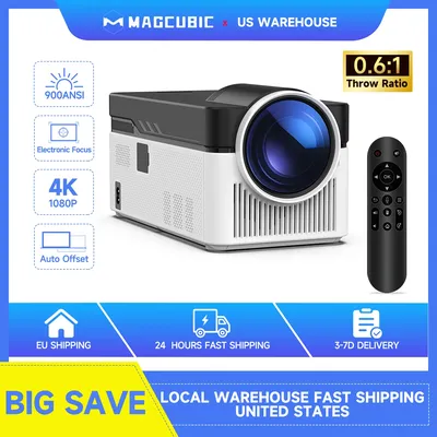Magcubic HY450 Ultra Short Throw Projector 900ANSI 8K 1080P Allwinner H716 BT5.4 Auto Offset