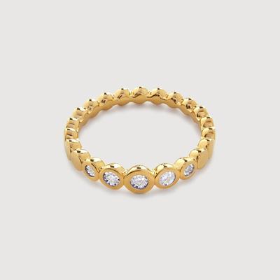 Gold Graduated Diamond Half Eternity Ring Lab Grown Diamond