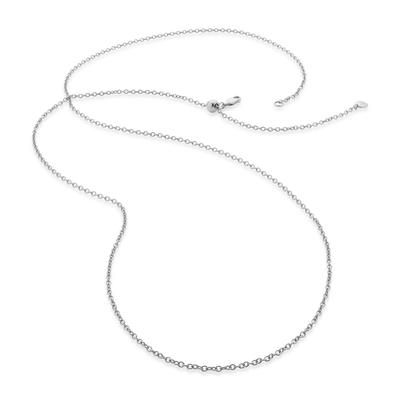 Rolo Chain 32"/81cm with adjuster, Sterling Silver