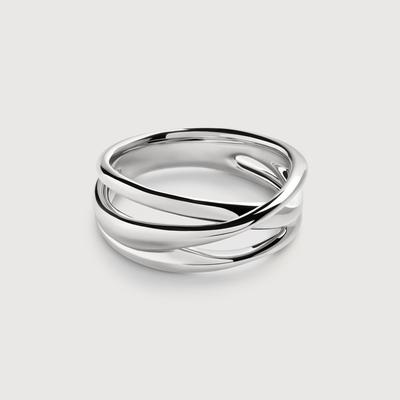 Sterling Silver Nura Crossover Ring