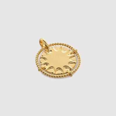 Gold Talisman Sun Pendant