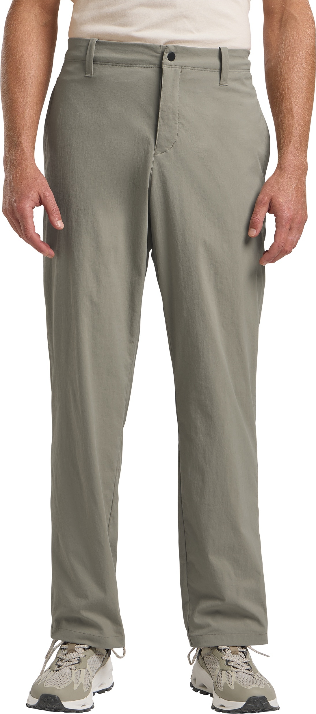Outdoorhose JACK WOLFSKIN "DESERT PANTS M", Herren, Gr. 54, Normalgrößen, grau (stone), Obermaterial: 95% Polyamid, 5% sonstige Fasern, Hosen Outdoorhose