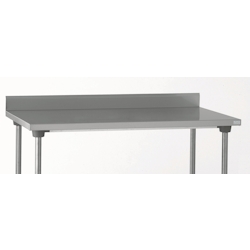 Tournus Arbeitstisch mit Aufkantung 100mm aus Edelstahl, Abm 1200 x 700 x 900 mm Stärke Edelstahltischplatte 1,2mm Image