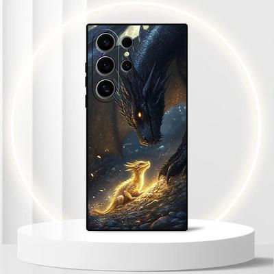 TEMU Protective Matte Phone Cover With A Dragon Design S24 Fe, S23, S22, S20, S21 Plus, S25 Ultra, And Note 20. Image