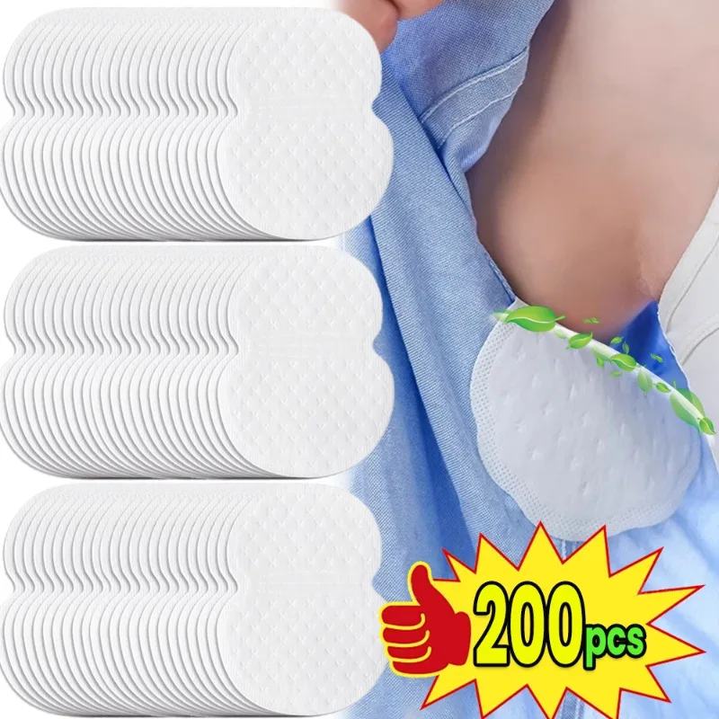 10–200 Blatt Einweg-Schweißpads für Achselhöhlen, schweißabsorbierender Pflaster, Sommer-Deodorants, Vlies-Pads, atmungsaktiv, ultradünn Image