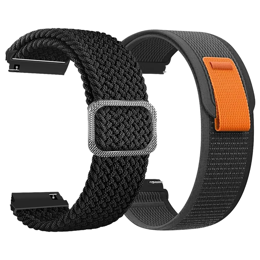 1PCS 20mm oder 22mm Nylon Strap für Garmin Forerunner 255 265 645 245 Band Venu 2/3/SQ/2 Plus Armband Vivoactive 3 5 4 Armband Image