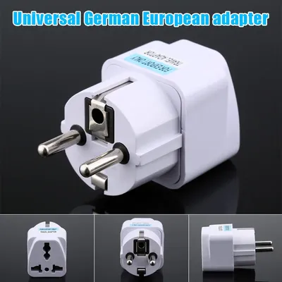 Universal US UK AU zu EU Stecker USA zu Euro Europa Reise Wand AC Power Ladegerät Steckdose Adapter Konverter 1/3/5/10 Stück Image