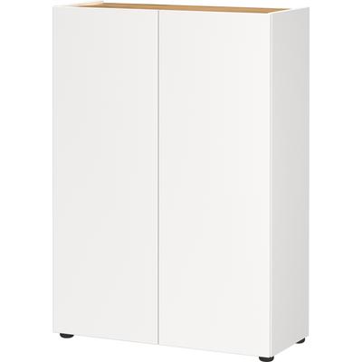 Schuhschrank GERMANIA "Alviano", weiß (weiß, navarra, eiche, nachbildung), B:74cm H:105cm T:33cm, Spanplatte, Schränke, Platz für bis zu 12 Paar Schuhe Image