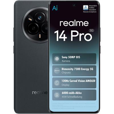 REALME Smartphone "14 Pro 5G", suede grau, 512 GB, Mobiltelefone
